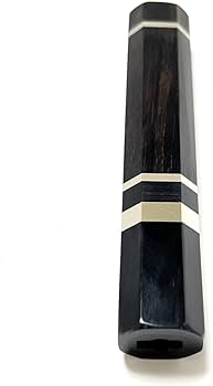 Amazon | 柳刃尺 柳刃300 手作り包丁柄 三段銀巻 両端牛角 黒檀 唐木