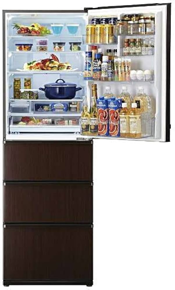 Amazon.co.jp: AQUA 4ドア冷蔵庫 (458L・右開き) AQR-V46K(T) ダーク