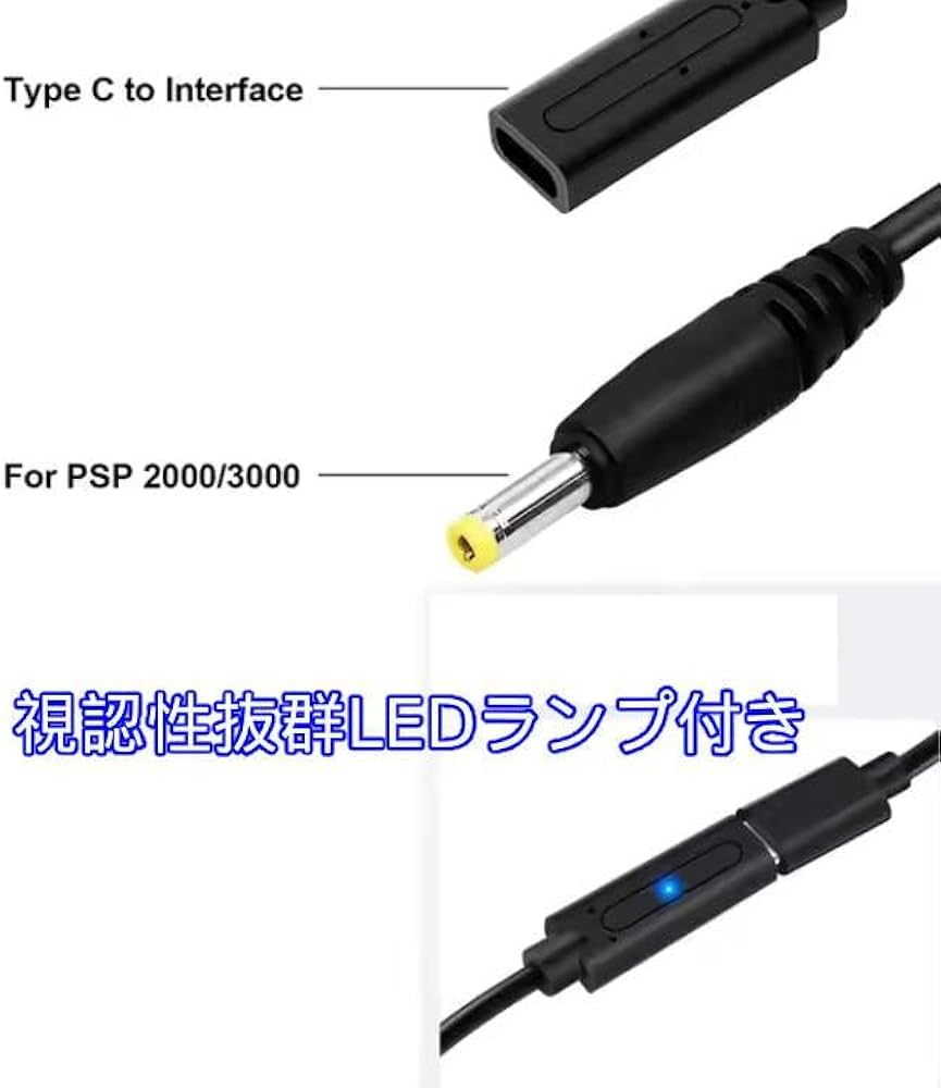 Amazon.co.jp: GAMER'S QUEST PSPシリーズ 対応 タイプC 充電ケーブル
