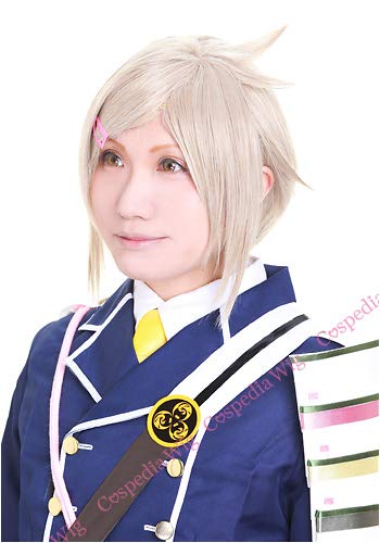 Amazon.co.jp: 刀剣乱舞 包丁藤四郎 風 ウィッグ キャラウィッグ 美容