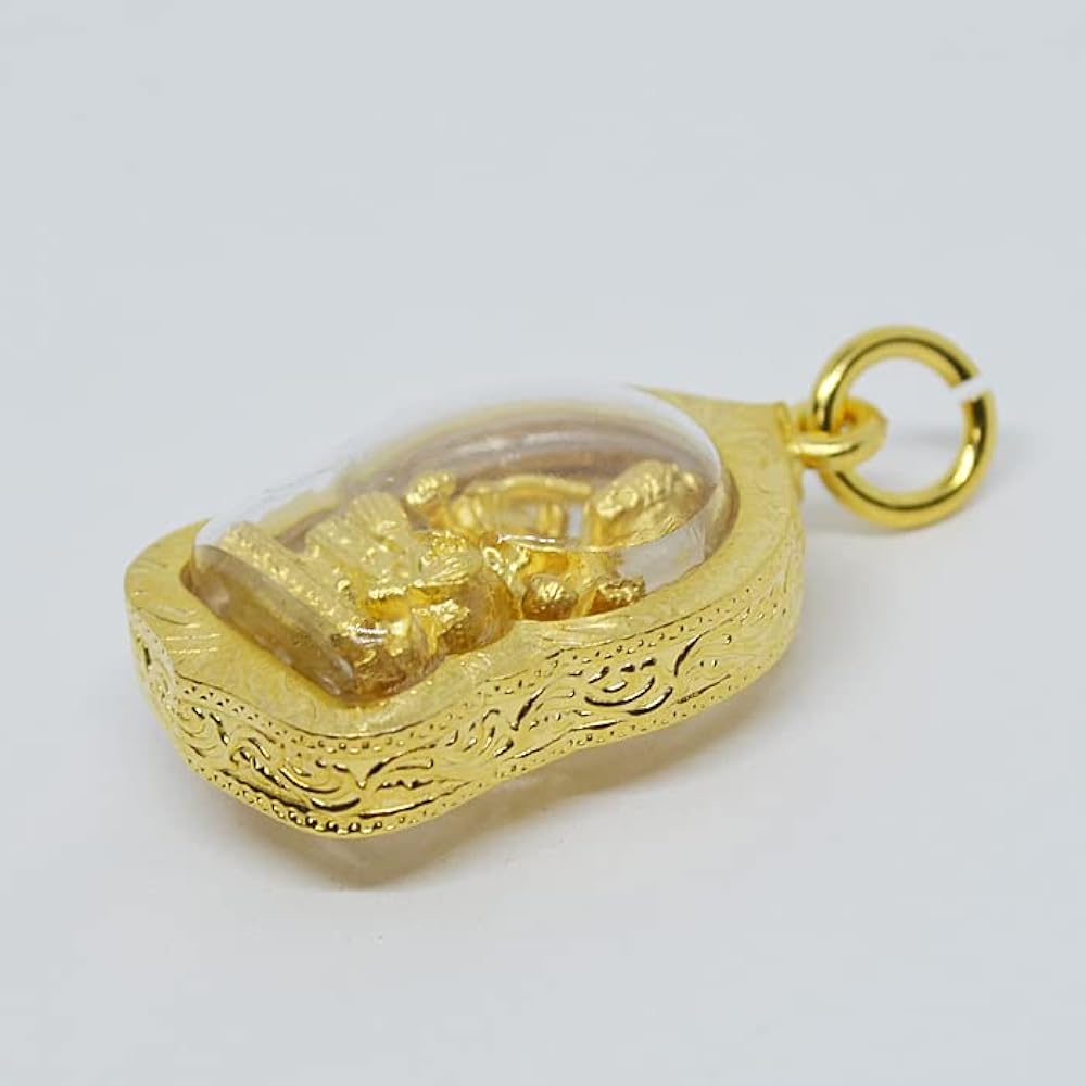 Amazon.co.jp: エラワン プラクルアン ブラフマー神 金 ゴールド 神様