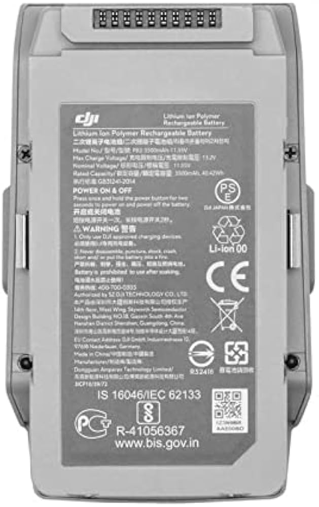 DJI Mavic Air 2 - Intelligent Flight Battery, Maximum Flight Time