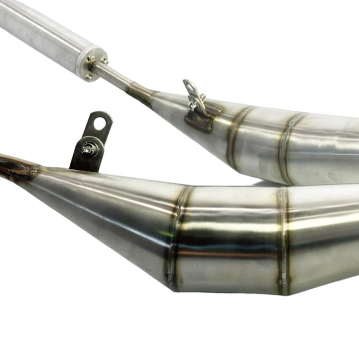 Amazon | RZ250 クロス チャンバー マフラー バイク | チャンバー | 車