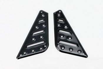 Amazon | アルミステップボード 6点セット フロアボード 黒 バイク