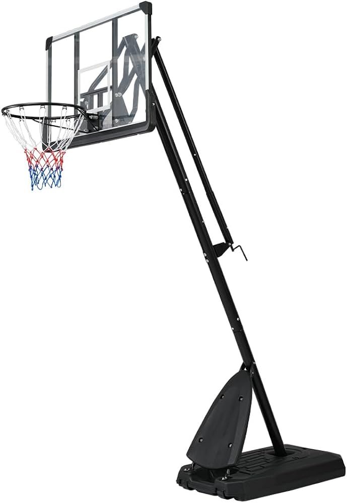 Amazon.co.jp: バスケットゴール ハンドルを回すだけの簡単 高さ無段階