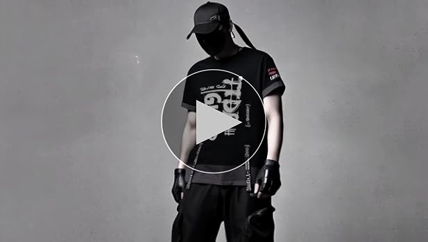 Amazon.com: XYXIONGMAO Techwear Shirt Japanese Streetwear Hip Hop