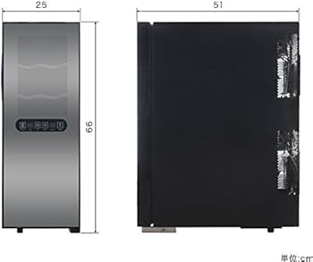 Amazon.co.jp: ottostyle.jp ワインセラー 容量 33L セパレート 2段式