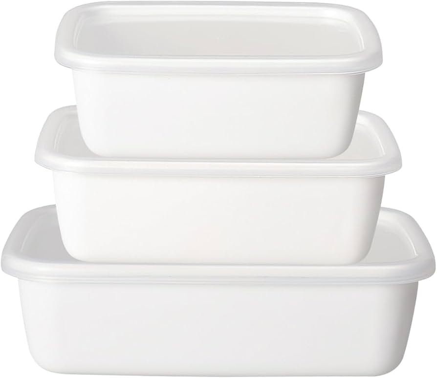 Amazon｜野田琺瑯(Nodahoro) 保存容器 ホーロー 耐熱 角型