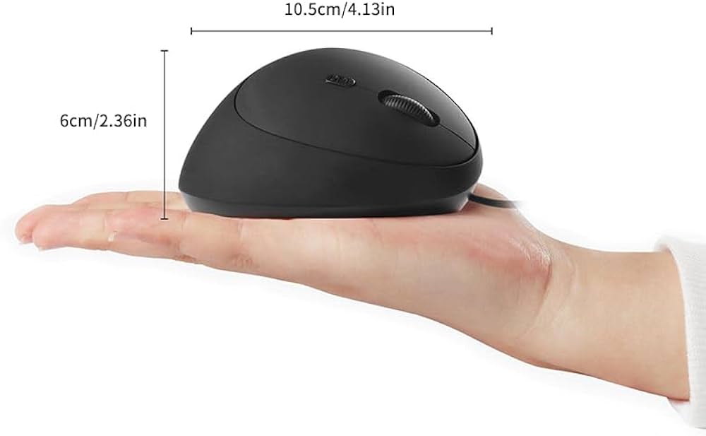 Amazon | マウス 垂直型 小型 USB有線 無線 右利き用 人間工学 縦型