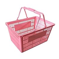 Amazon｜ピンクのプラスチック製大型買い物カゴ - フルーツや食品の