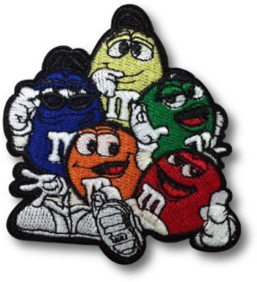 Amazon.co.jp: アイロンワッペン【M&M's Mix】 エムアンドエムズ