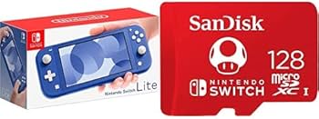 Amazon.com: Nintendo Switch Lite - Blue with SanDisk 128GB