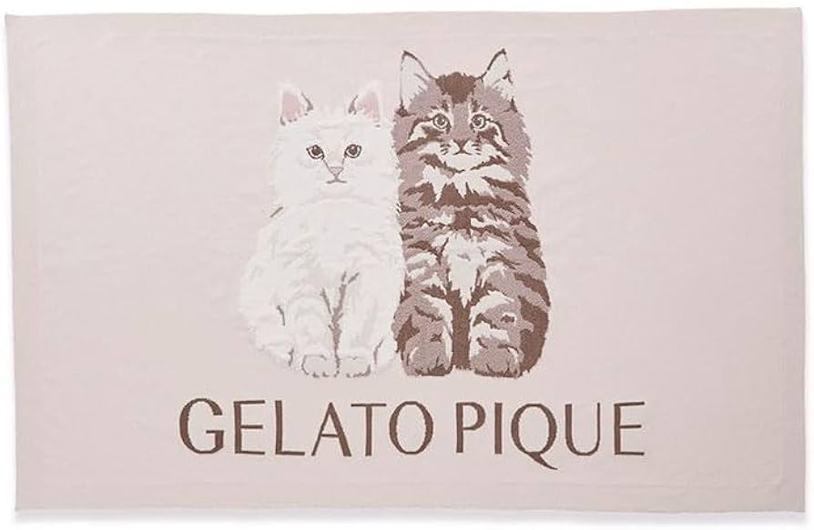 Amazon.co.jp: ジェラートピケ gelato pique ツインキャットジャガード