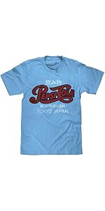 Amazon.com: Tee Luv Men's Pepsi Tokyo Japan T-Shirt - Retro Pepsi