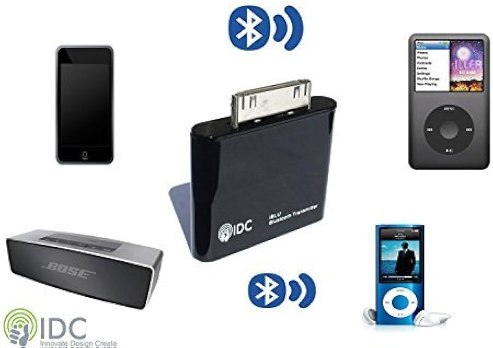 IDC Bluetooth iPod Transmitter. Turn your iPod Bluetooth. Stream