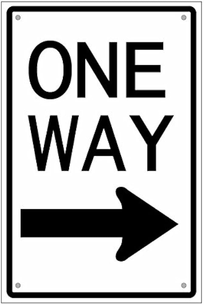 Amazon.co.jp: 【アメリカの道路標識 OneWayサイン片面パネル 高さ約