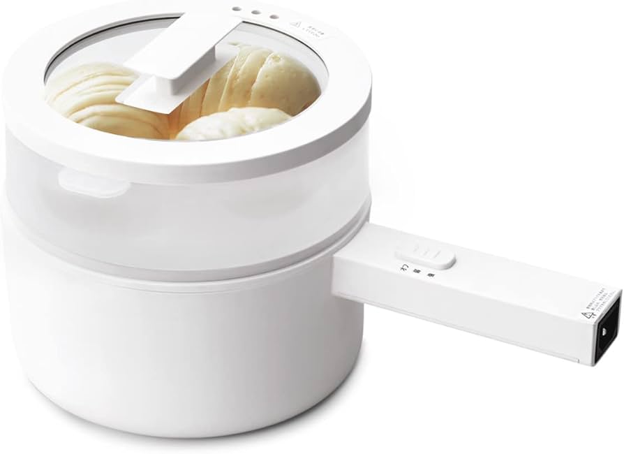 Amazon | olayks.1.5L電気鍋 一人用 一人鍋 電気 グリル鍋 多機能