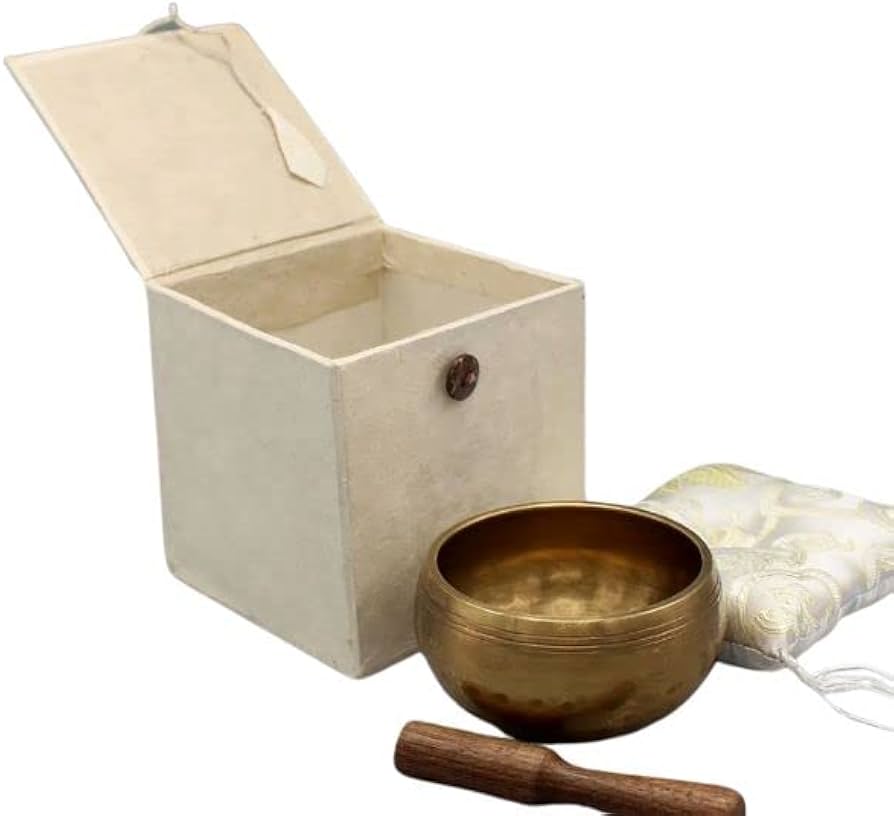 Amazon.co.jp: シンギングボウル おりん セット ネパール 手打ち シ