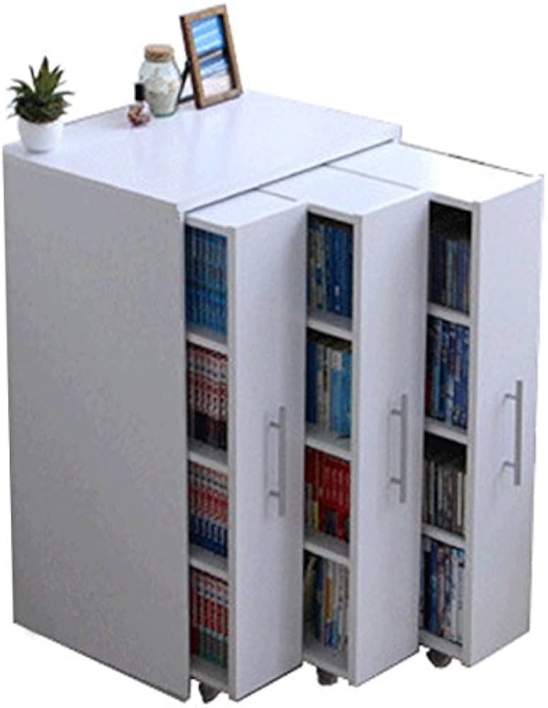 Amazon.co.jp: 本棚 スライド スライド本棚 すきま 収納 隙間収納