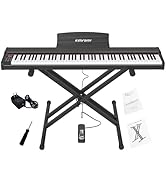 Amazon | KIMFBAY 電子ピアノ 88鍵盤 ハンマーアクション鍵盤 木製