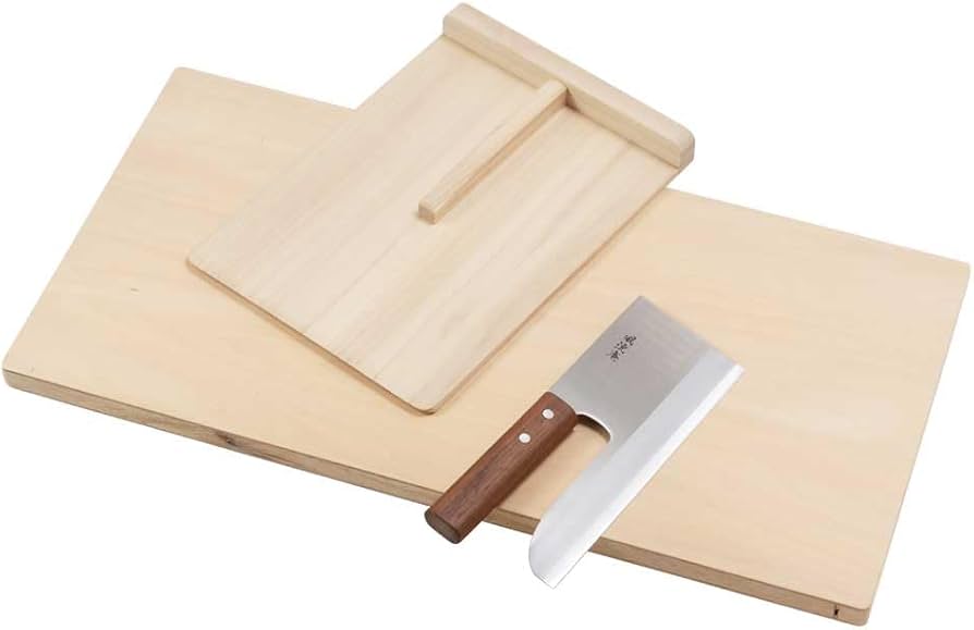 Amazon | 手打ちそば・うどん 手作りセット 麺切り包丁・こま板
