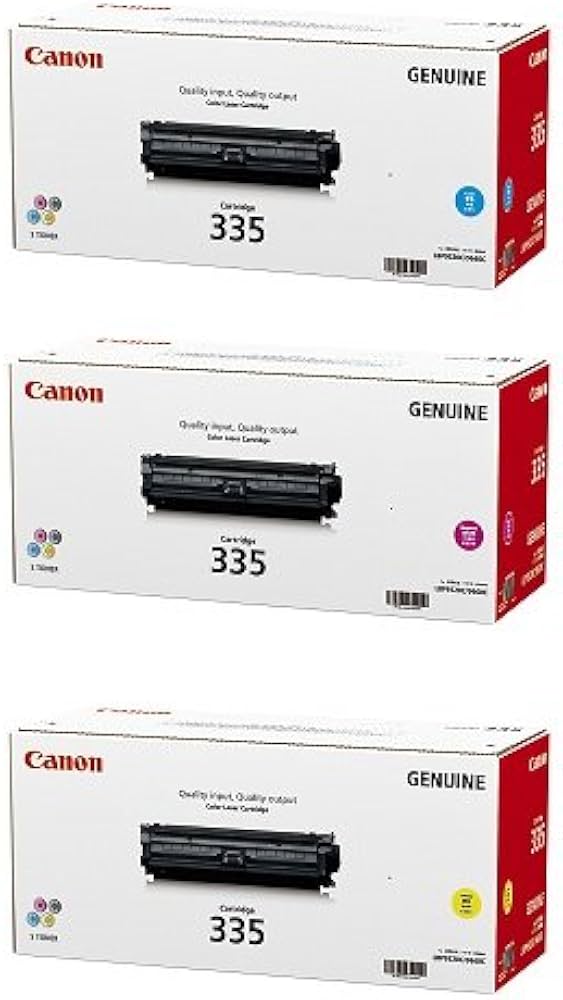 Amazon.co.jp: CANON トナーカートリッジ335 カラー3色セット 純正品