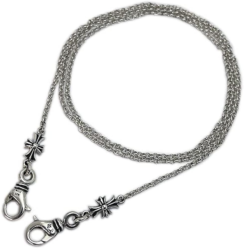Amazon.co.jp: Chrome Hearts Necklace, Mask Holder, Roll Chain, 30