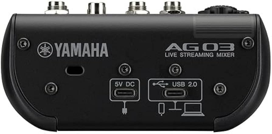 Amazon.co.jp: YAMAHA ミキサー AG03MK2 B(黒) + コンデンサーマイク
