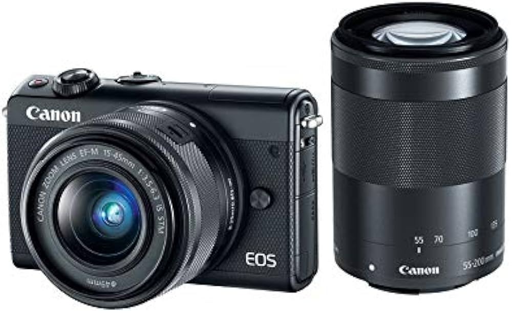 Buy Canon EOS M100 with EF-M 15-45 is STM and EF-M 55-200 is STM