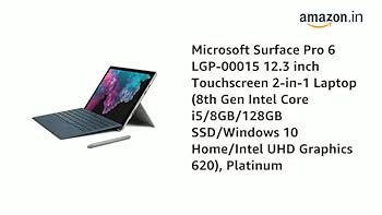 Amazon.in: Buy Microsoft Surface Pro 6 LGP-00015 12.3 inch