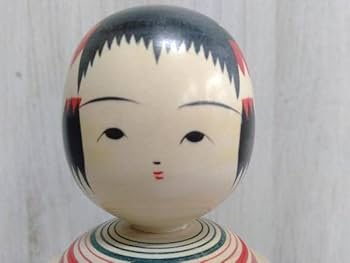 Amazon | 【美品】鳴子こけし 遊佐妙子 ねまり 2体セット 日本人形