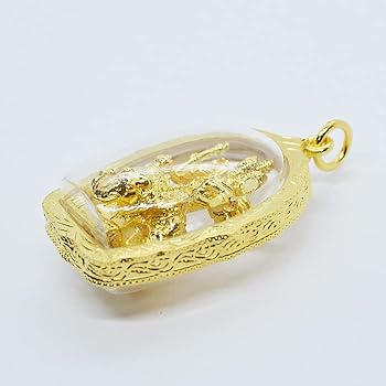 Amazon.co.jp: エラワン プラクルアン ブラフマー神 金 ゴールド 神様