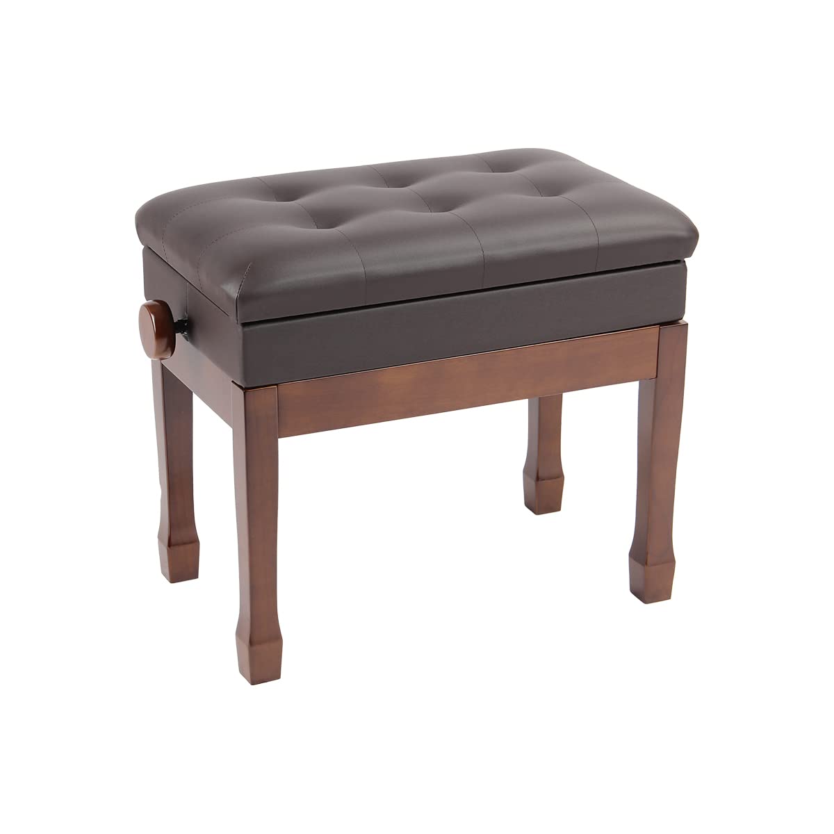 Amazon.co.jp: RAKU ピアノ椅子 高低高さ調整可能 幅55cm 奥行33cm 無