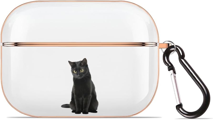 Amazon | AirPods Pro2ケース 猫柄 ねこ 黒猫 かわいい ネコ AirPods