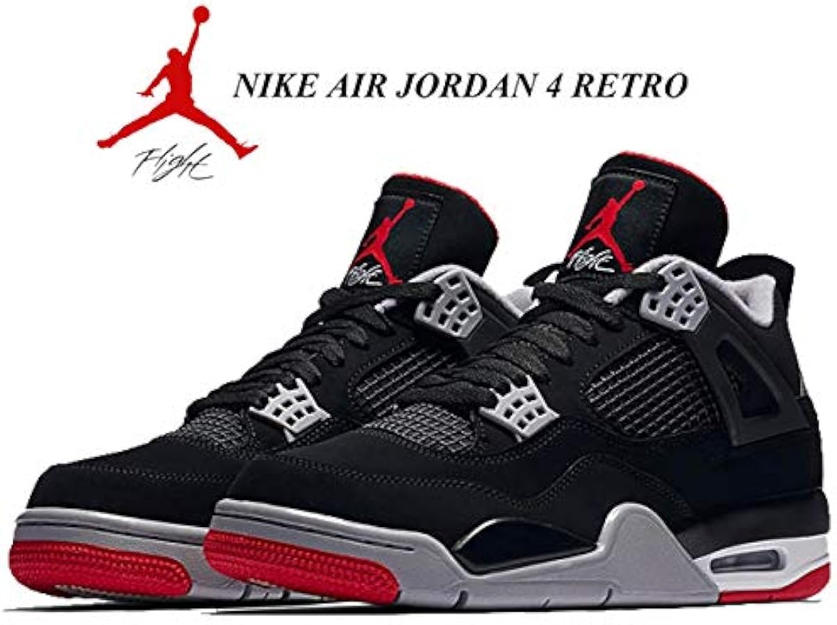 Amazon | [ナイキ] エアジョーダン 4 レトロ AIR JORDAN 4 RETRO BRED