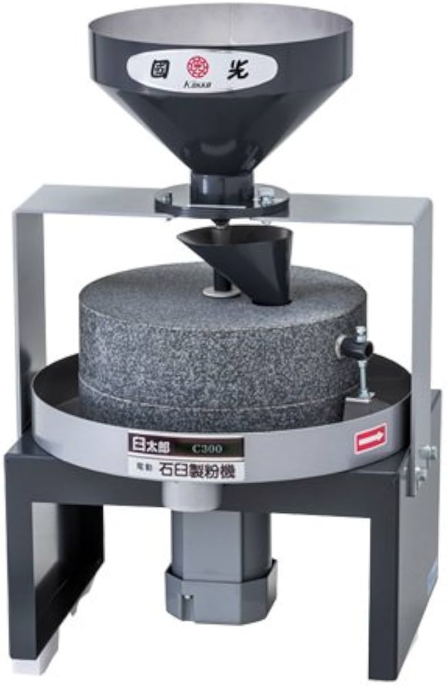 家庭で簡単‼️電動石臼製粉機 フシミ製作所 卓上タイプ 家庭で簡単
