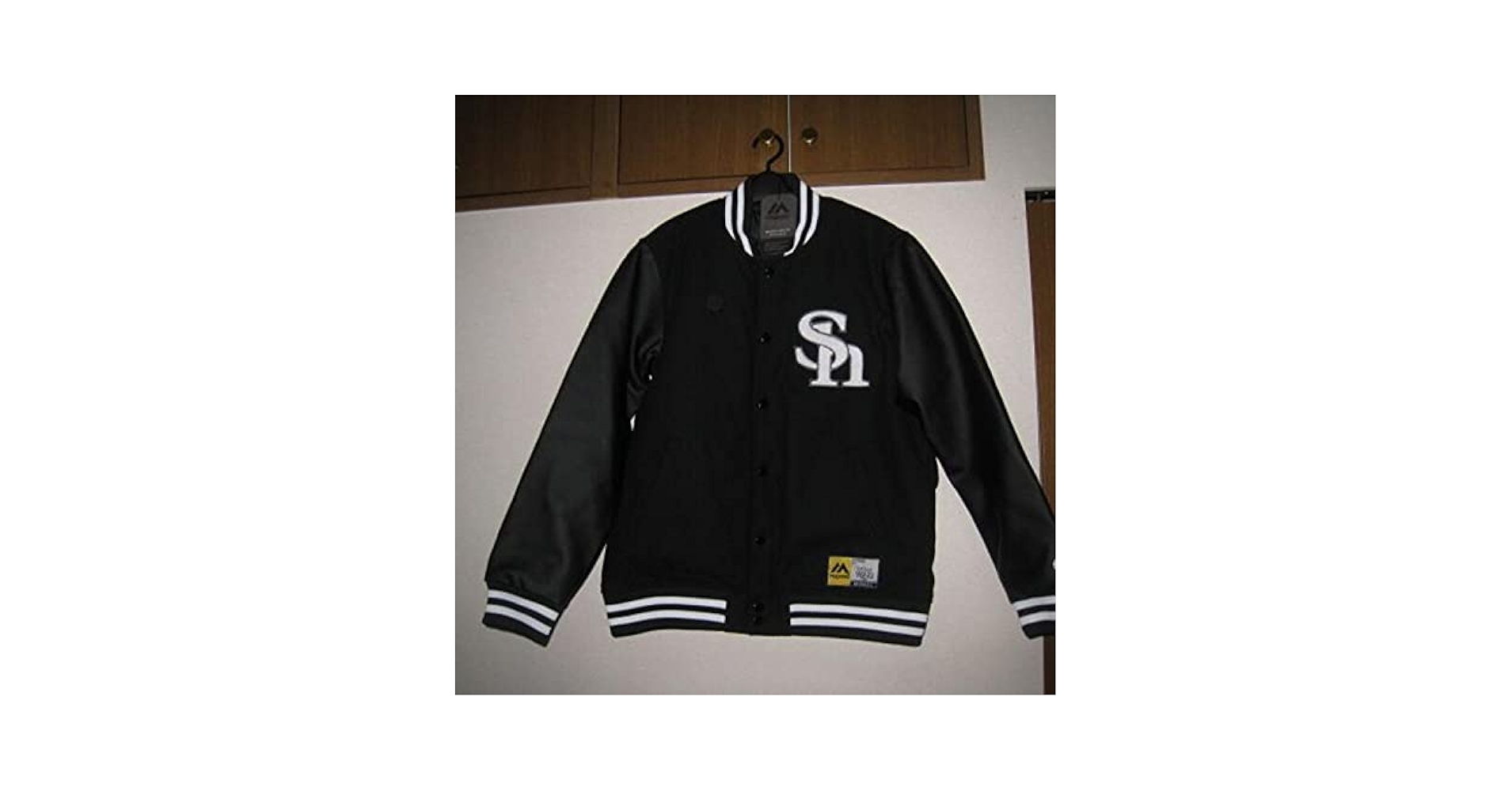 Majestic SoftBank Hawks スタジャン ブラック 黒 3XL Majestic