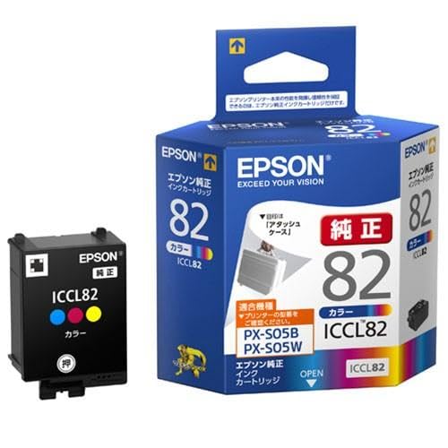 Amazon.co.jp: エプソン ICBK82 ブラック/ICCL82 カラー 純正インク