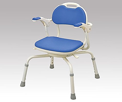 Amazon | アロン化成 肘掛付シャワーベンチ まわるくん ブルー