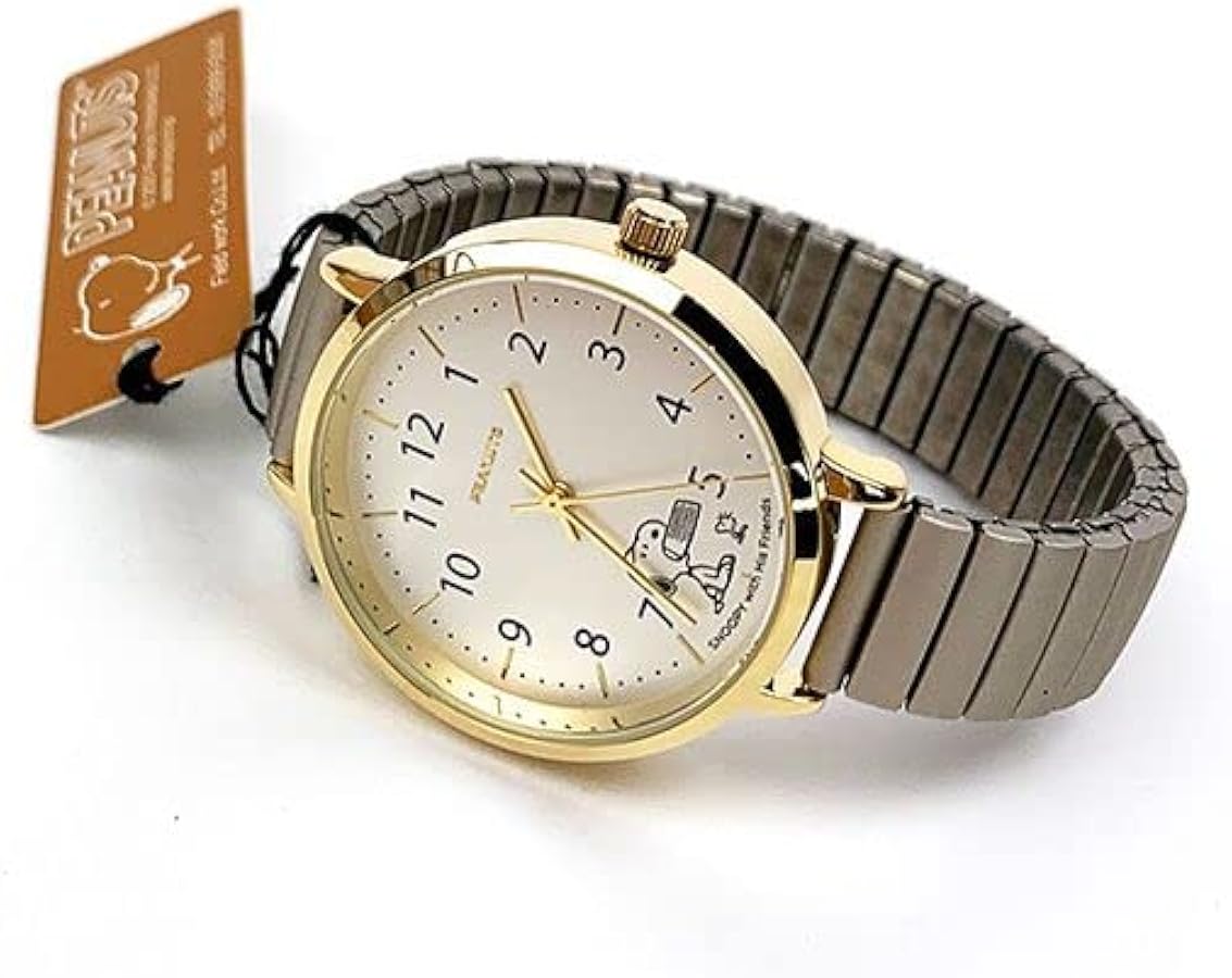 Amazon.co.jp: Fieldwork(フィールドワーク) 腕時計 スヌーピー 蛇腹