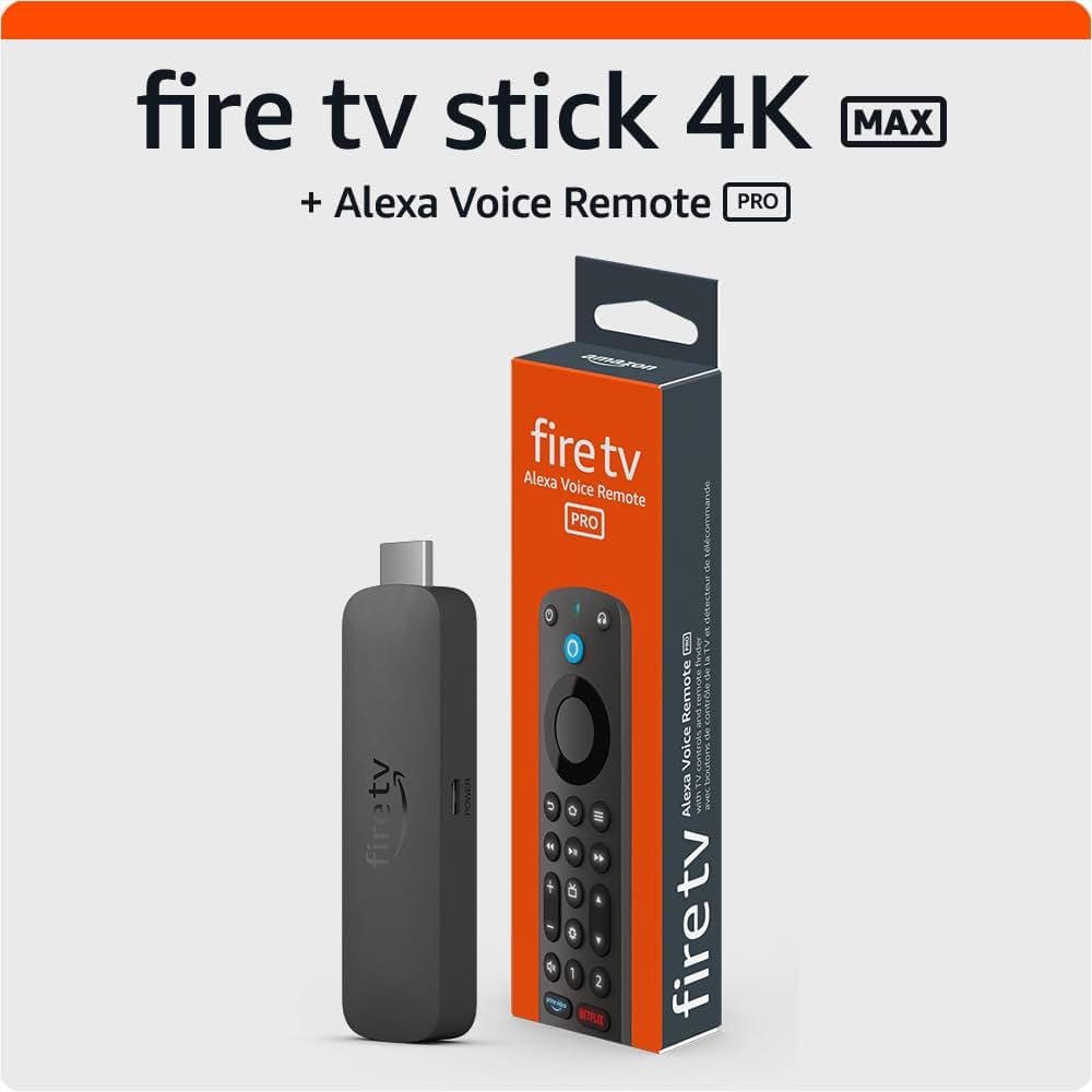 Amazon.com: Amazon Fire TV Stick 4K Max with Alexa Voice Remote Pro