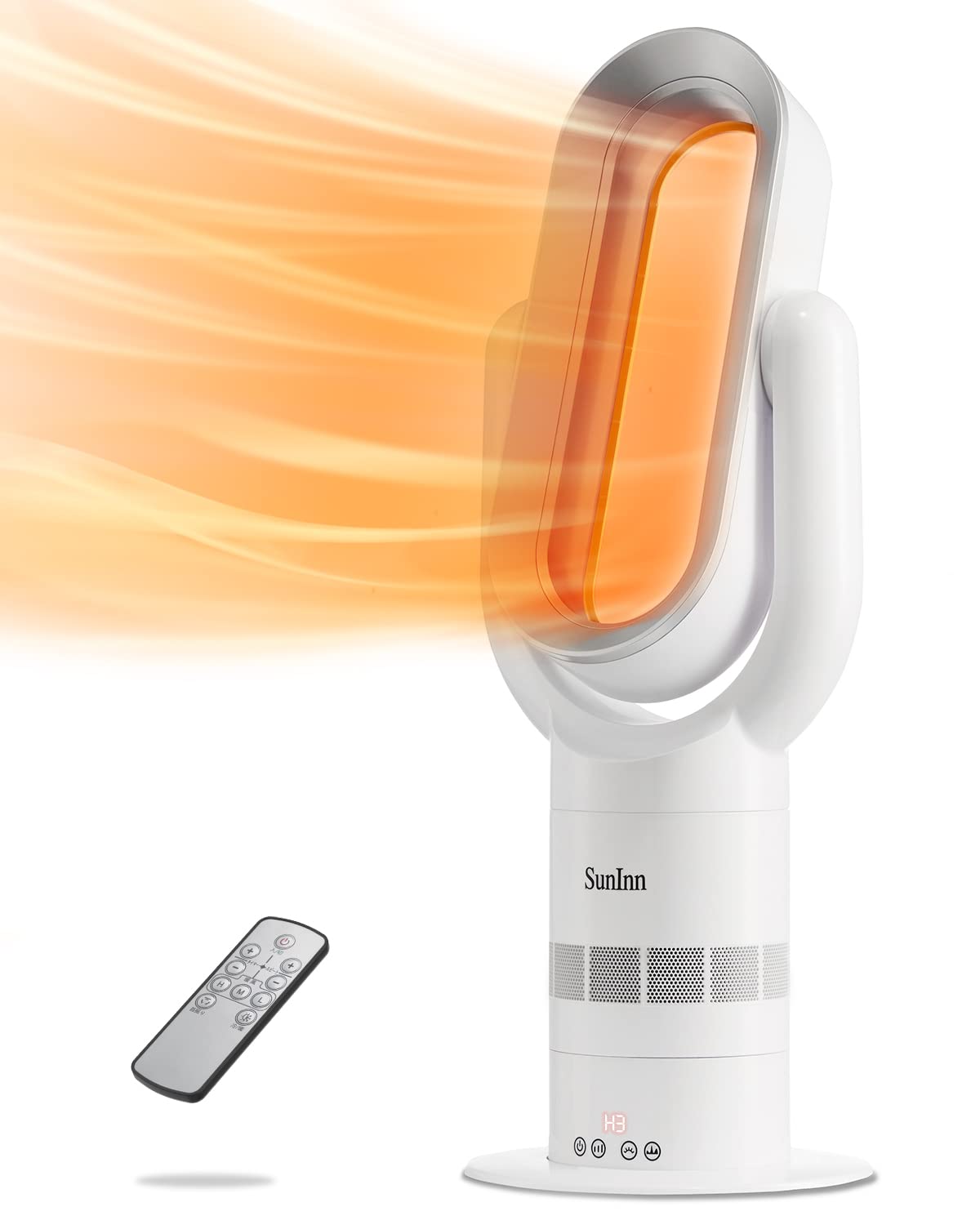 Amazon | SunInn セラミックヒーター 冷暖両用 ファンヒーター 2秒速暖