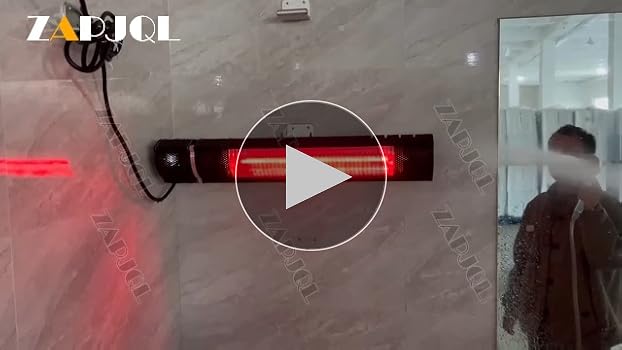 Amazon | ハロゲンヒーター 屋外ヒーター 1秒速暖 省エネ 浴室暖房 4