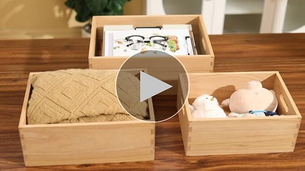 Amazon｜KIRIGEN 木箱 収納ボックス 大 3本セット ワイン木箱 キューブ