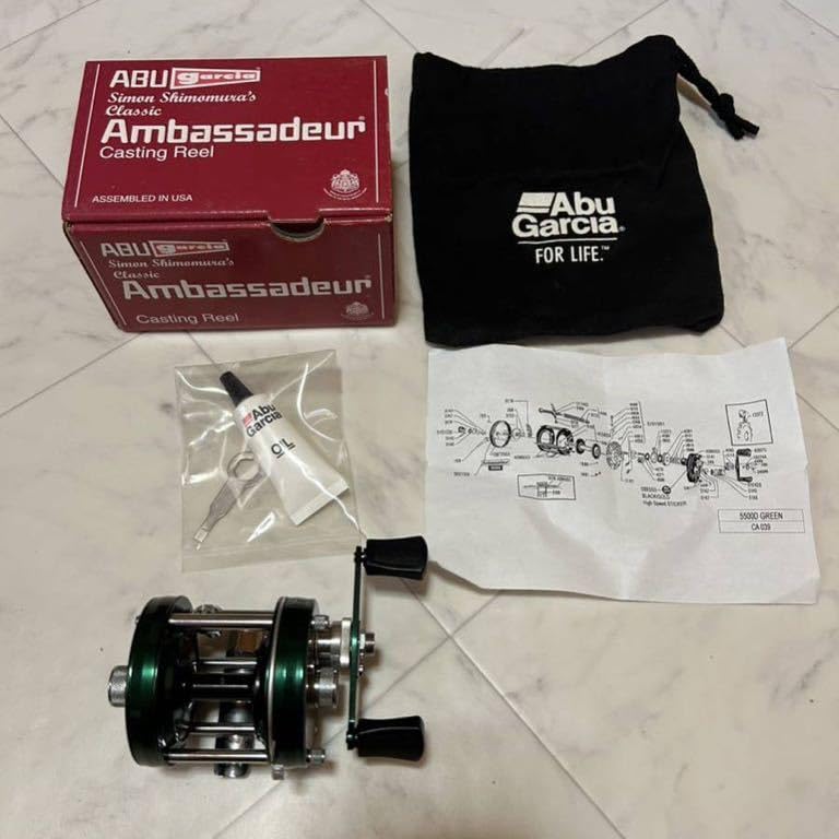 ABU 【美品】 RecordAmbassadeur 5000グリーン サイモン ABU 【美品