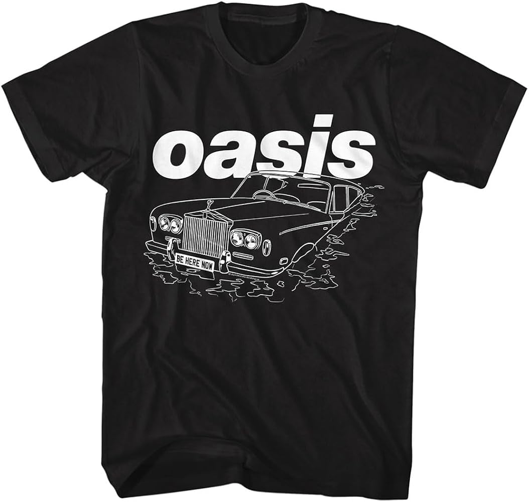 Amazon.com: Oasis Band T Shirt Be Here Now Car Adult Black Short