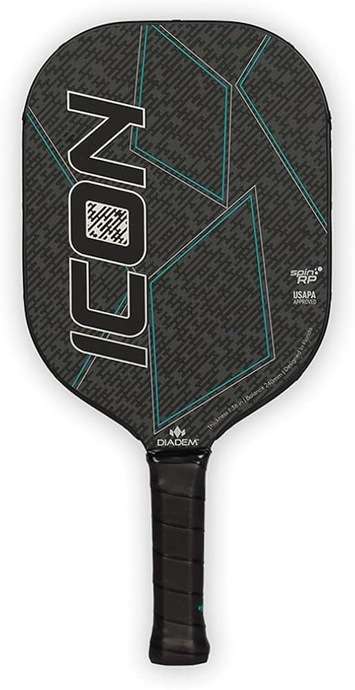 Amazon.co.jp: Diadem Icon ピックルボールパドル (ブラック ライト(7