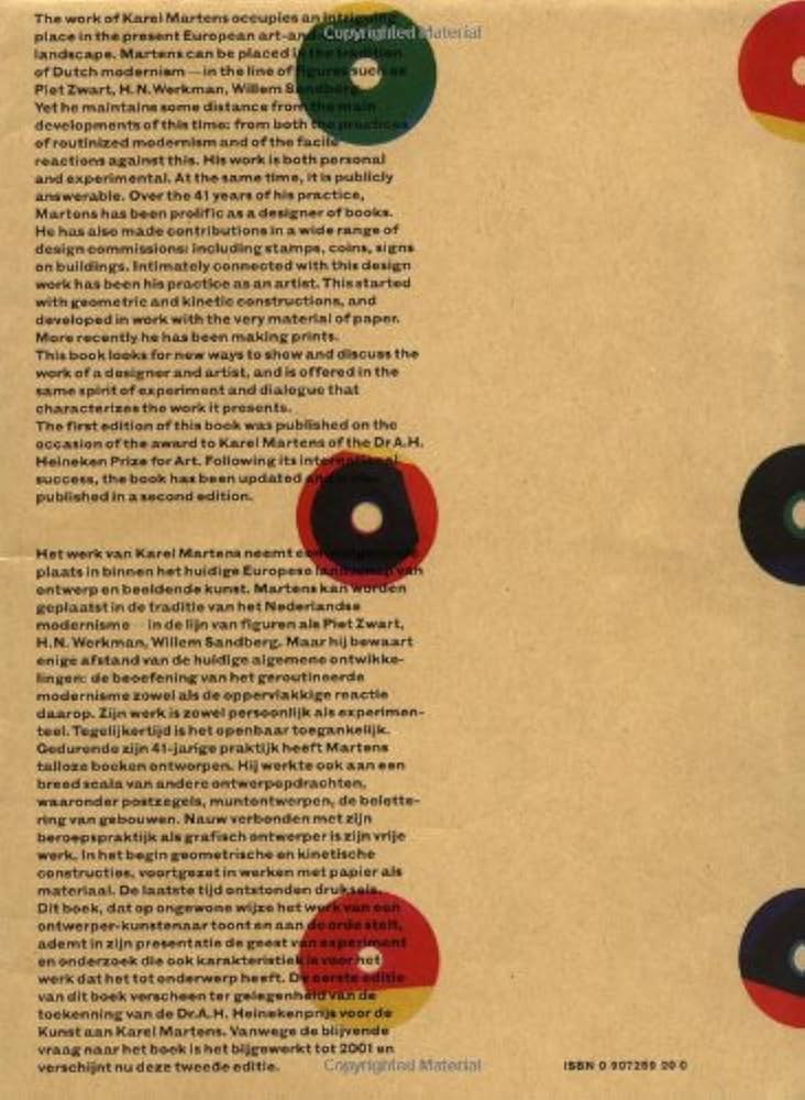 Amazon | Karel Martens: printed matter/drukwerk, 2nd Edition