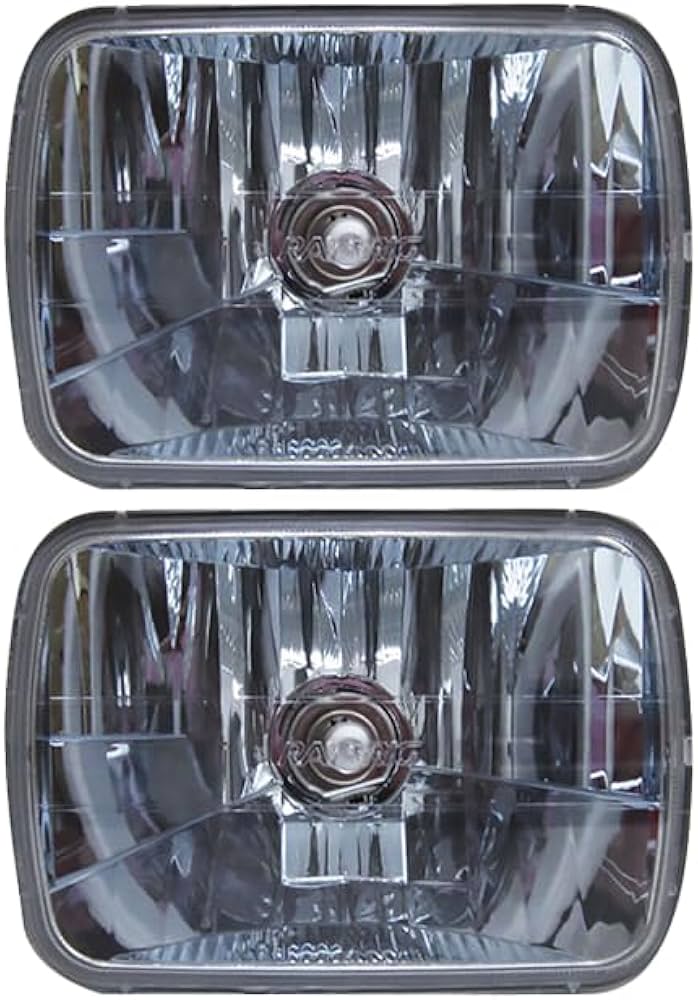 Amazon | マルチリフクター・ヘッドランプ 角型 ブルー 2個セット FH06