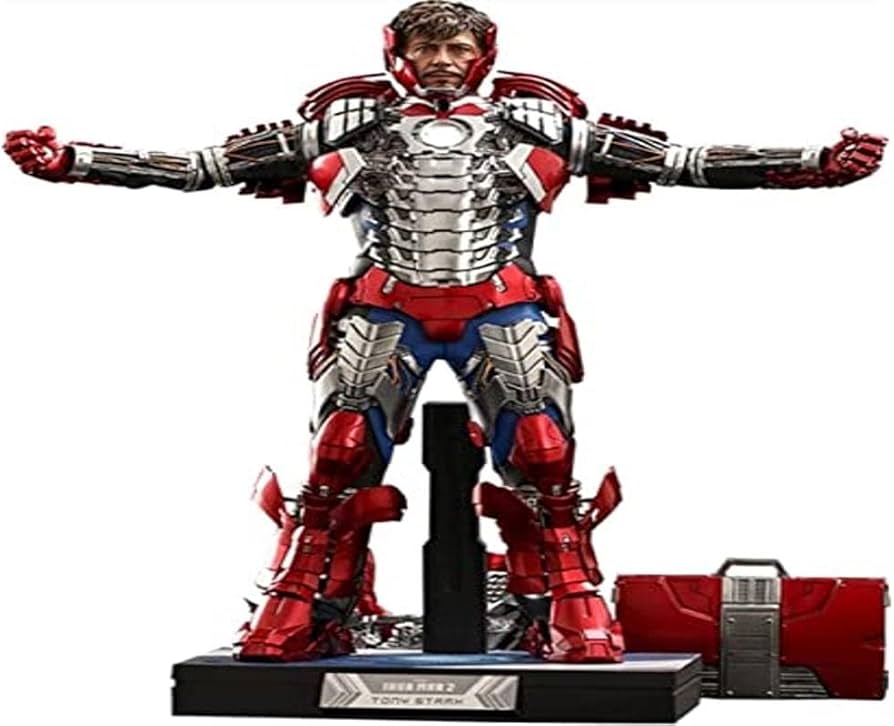 Amazon.com: Hot Toys 1:6 Tony Stark - Mark V Suit up Deluxe
